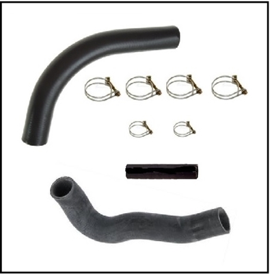 Molded radiator hose and clamp set for 1949-50 Chrysler Imperial - New Yorker - Saratoga - Town/Country