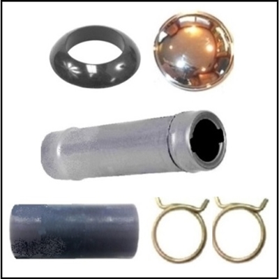 Fuel filler tube, gas cap and filler tube-to-body grommet for 1961-69 Dodge trucks