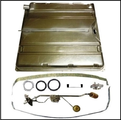 23-gallon fuel tank with mounting straps - cap - neck O-ring - sending unit for 1957-59 Imperial