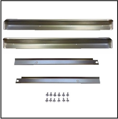 Door sill scuff plates for 1965-66 Plymouth Fury - Sport Fury; 1965-66 Dodge Monaco - Polara - 880 and 1965-66 Chrysler