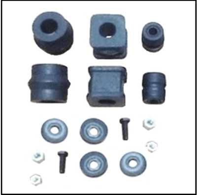 6-piece set of original-equipment style front sway bar bushings for all 1967-73 Plymouth Fury; all 1967-73 Dodge Monaco - Polara and all 1967-73 Chrysler
