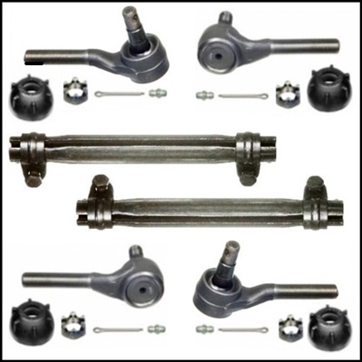 Inner/outer tie-rod ends and connection sleeves for 1960-61 Plymouth Valiant & 1961 Dodge Lancer