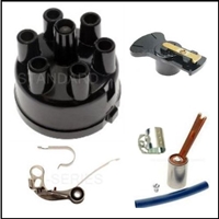 Distributor cap, rotor, breaker points and condenser for Chrysler Ace - Crown 6-cylinder marine engines