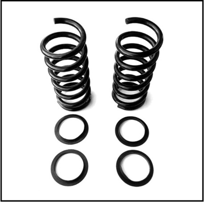 Front Coil Springs w/Molded Rubber Silencers for 1949-1952 Plymouth & Dodge