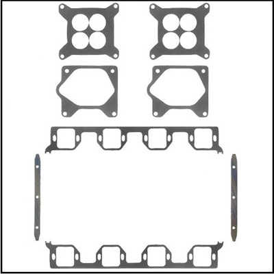 8-piece intake manifold gasket set for Plymouth Barracuda - Belvedere - GTX - RoadRunner - Satellite & Dodge Challenger - Charger - Coronet - SuperBee with 426 Hemi
