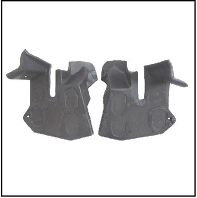 Molded door jamb lock pillar seals for all 1964-66 Plymouth Barracuda and 1964-66 Valiant - Dodge Dart hardtops and convertibles