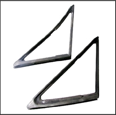 PN 2491300 - 2491301 molded rubber vent wing gaskets for 1967-68 Plymouth Fury; 1967-68 Dodge Monaco - Polara; 1967-68 Chrysler & 1967-68 Imperial 2-door hardtops and convertibles