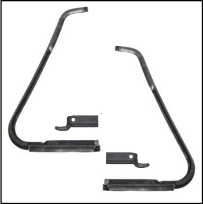 PN 1578086 - 1578087 molded front door vent wing window weatherstripping for 1955-56 Plymouth and Dodge convertibles and Special Club Coupes