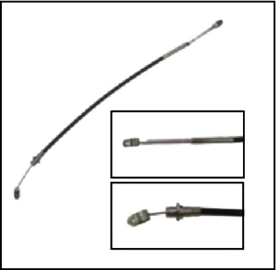 Accelerator cable for 1962-65 Plymouth Belvedere; 1962-64 Fury - Savoy; 1962 Dodge Dart; 1962-64 Polara - 330 - 440 and 1965 Coronet - Satellite