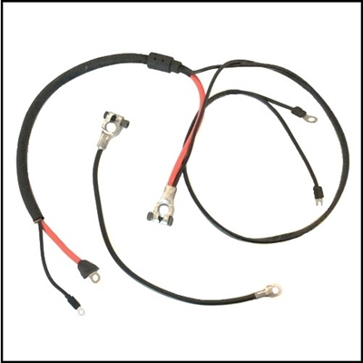 OE-style positive and negative battery cables for all 1965-66 Plymouth and Dodge A-Body