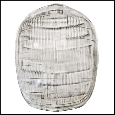 NOS PN 694001 glass headlight lens for 1939 DeSoto S6