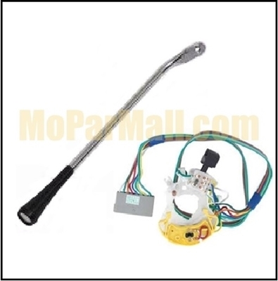 Directional signal switch and lever for 1971 Plymouth Duster - RoadRunner - Satellite - Scamp - Valiant and all 1971 Dodge Dart - Demon