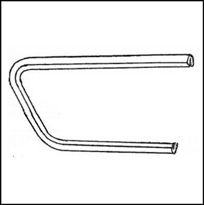 PN 1627930 fuel filler door rubber bumper strip for 1955-56 Dodge Coronet - Custom Royal - Royal