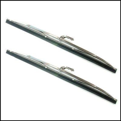 Pair of PN 1664965 - 1688310 windshield wiper blades for 1948-60 Dodge conventional cab trucks and 1957-65 Town Wagon - Town Panel