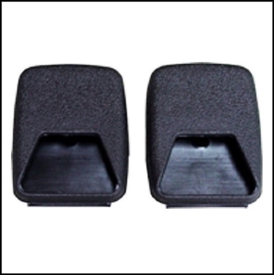(2) Shoulder belt mount covers for 1967-70 Plymouth Barracuda - Belvedere - Duster - GTX - RoadRunner - Scamp - Valiant and 1967-70 Dodge Charger - Coronet - Dart
