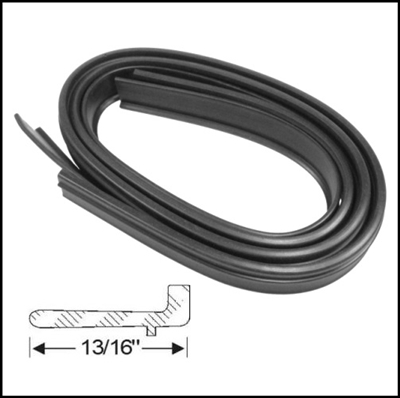 (2) 42" seal strips for the rear fender skirts of 1965-68 Plymouth C-Body