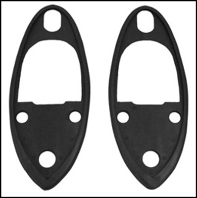 (2) rubber horn grill mounting pads for 1935-36 Chrysler Corp. passenger cars with horns mounted in fender below headlight: