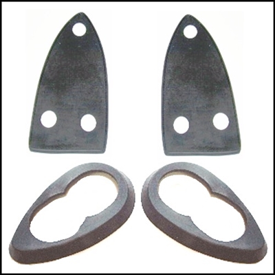 (2) inner and (2) outer headlamp rubber mounting pads for 1936-38 Dodge and Plymouth trucks