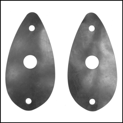 Pair of PN 655744 tail lamp mounting pads for 1936 Chrysler Airstream