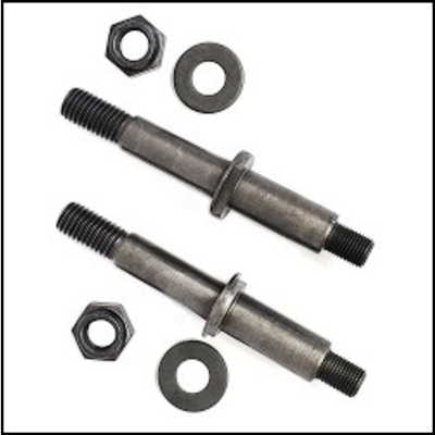 Pair of PN 2071714 rear shock absorber upper mounting studs for 1964-69 Plymouth Barracuda; 1962-76 Duster - Scamp - Valiant; 1962 Dodge Lancer and 1963-76 Dart - Demon - Sport- Scamp; 1962-76 Dodge Challenger - Charger - Dart - Demon - Monaco - Polar