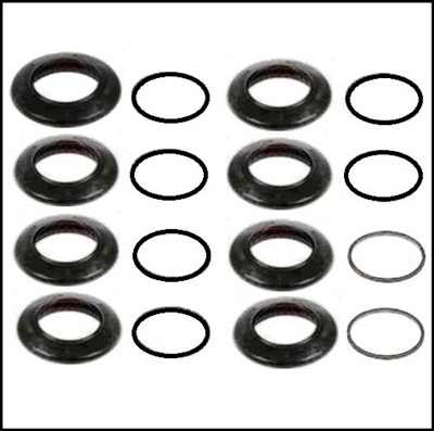 (8-pc) disc brake caliper rebuild set for 1965-69 Plymouth Barracuda; 1970-72 Duster - Scamp - Valiant & 1965-72 Dodge Dart - Demon