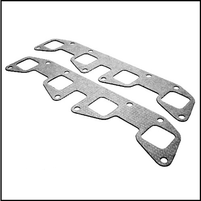 PN 1558400 - 1637555 exhaust manifold gasket set for 1955-58 Chrysler Saratoga and Windsor 301 - 331 - 354 Poly engines