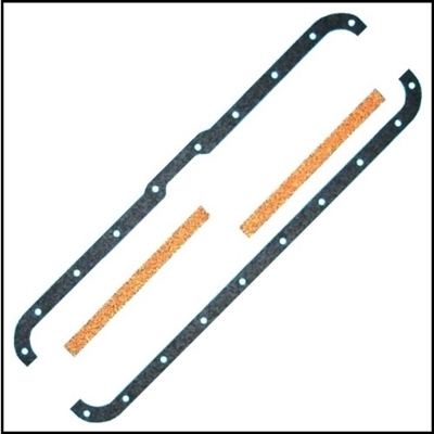 4-piece oil sump gasket set for 1946-78 Dodge WDX; B-1-PW; B-2-PW; B-3-PW; B-4-PW; C-1-PW; C-3-PW  & WM300 PowerWagons
