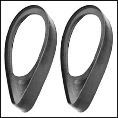 Pair of PN 635488 669476 molded rubber rear headlamp bracket pads for 1937 Desoto S3 and 1937 Chrysler C14 - C15 - C16