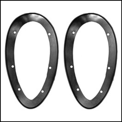 Pair of PN 678436 molded rubber headlamp bracket mounting pads for 1938 Dodge passenger cars 1938 DeSoto and 1938 Chrysler Royal