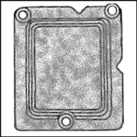 Heater blower motor housing seal for 1957-58 Chrysler Corp. passenger cars