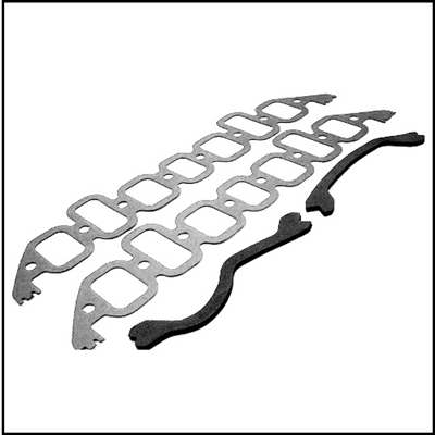 Intake manifold gasket set for 1956-66 Plymouth, Dodge and Dodge Trucks with 277 - 301 - 303 - 313 - 318 - 326 polysphere engines