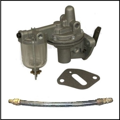 Remanufctured fuel pump with new flex hose and mounting gasket for all 1937-38 DeSoto and 1938 Chrysler Royal - Windsor