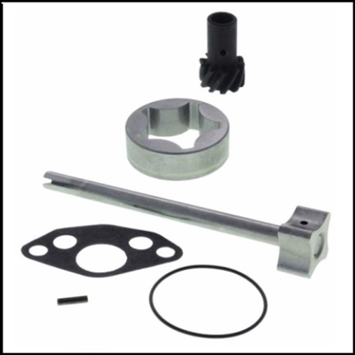 6-piece overhaul kit for the engine oil pump of 1934-59 Plymouth - Dodge 6-cylinder; 1934-54 DeSoto 6-cylinder & 1934-54 Chrysler Royal - Windsor