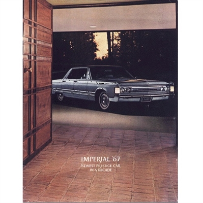 Deluxe 11"x 14" 88-page showroom sales catalog for 1967 Imperial Crown - Le Baron