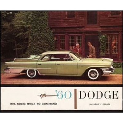 Oversized 16-page showroom sales catalog for 1960 Dodge full-size