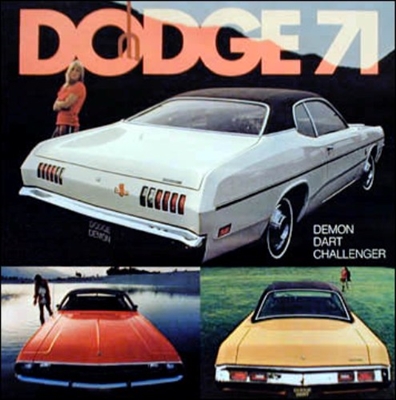 16-page showroom sales catalog for all 1971 Dodge A-Body & E-Body