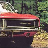 12-page full-color showroom sales catalog for all 1969 Dodge Charger - Charger R/T - 500