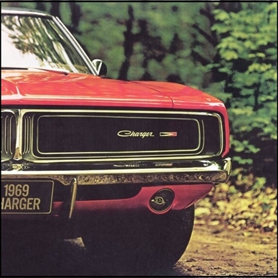 12-page full-color showroom sales catalog for all 1969 Dodge Charger - Charger R/T - 500