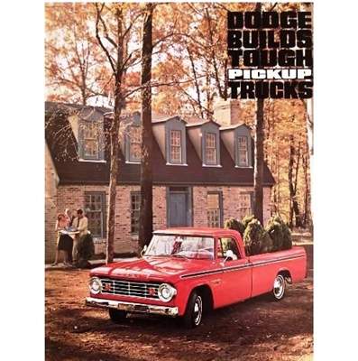 12-page color catalog for 1965 Dodge D100 -D200 - D300 Sweptline and Utiline pick-ups