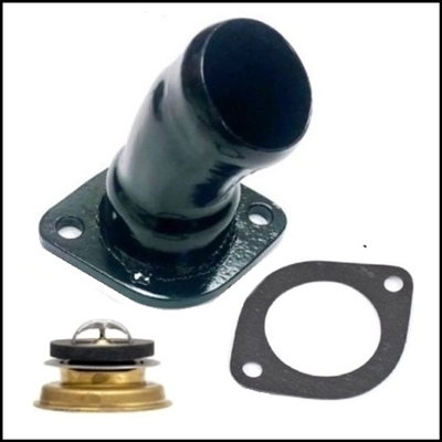 PN 1616819 thermostat housing and 180-degree stat for 1955 Plymouth - Dodge with 241 - 260 - 270 CID engines