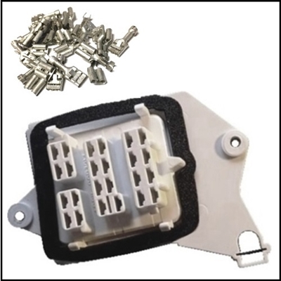 PN 2983217 firewall bulkhead electrical connector with terminals and gaskets for 1970-74 E-Body and 1971-74 B-Body