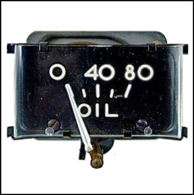 NOS PN 1154275 oil pressure gauge for 1946-48 DeSoto S11