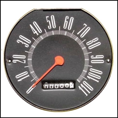 MoPar P/N 2291030 0-110 MPH speedometer for 1963-64 Dodge Dart