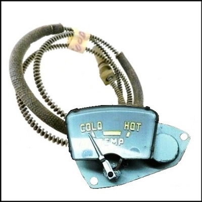 PN 1436838 coolant temperature gauge with probe for 1951 Chrysler Imperial Crown C53