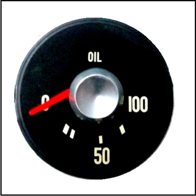 NOS PN 1936915 - 2906074 oil pressue gauge for 1961-68 Dodge conventional cab trucks and 1961-66 Town Wagon/Town Panel with round gauges
