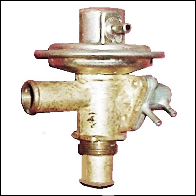 MoPar PN 2837159 vacuum-operated heater water valve for 1968 Plymouth Fury; 1968 Dodge Monaco - Polara; 1968 Chrysler and 1967-68 Imperial with Automatic Temperature Control