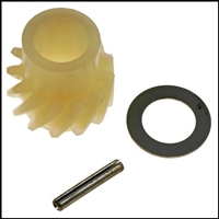 PN 2084653 distributor nylon gear, roll pin & washer for 1960-76 Chrysler Products with 170-198-225 cubic inch Slant 6 engine