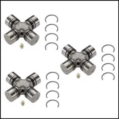 Package of (3) 2298908 - 3004900 universal joints for 1961-69 Dodge D100 - D200 - D300 - W100 - W200 - W300 trucks