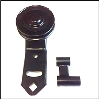 Fan belt idler pulley with bracket and spacer for 1969-72 A-Body; B-Body, C-Body; E-Body with 383/440 CID and air cond