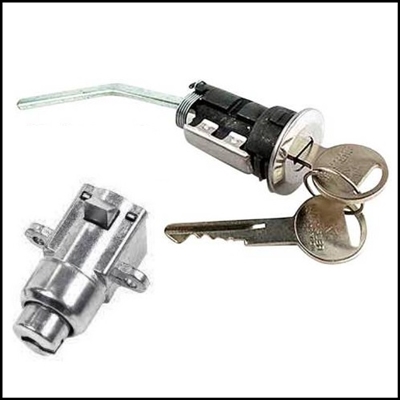 PN 2932399 - 3419077 keyed-alike glove box and deck lid locks for 1968-69 Plymouth Barracuda - Valiant and 1968-69 Dodge Dart